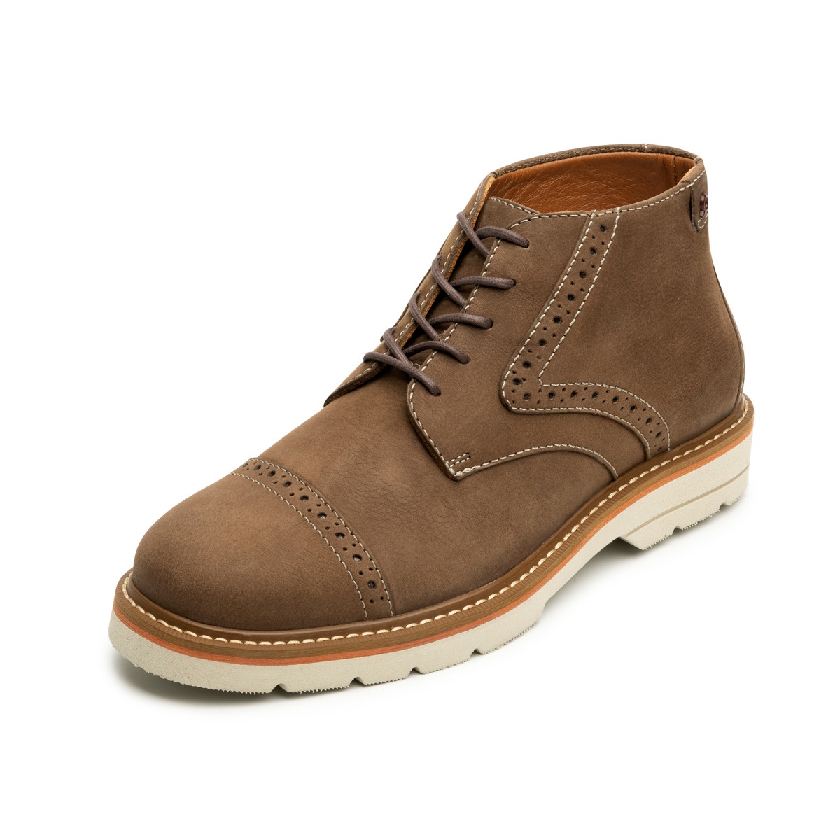 Botín Casual Bostoniano Quirelli para Hombre con Suela Extraligera Estilo 703502 Taupe