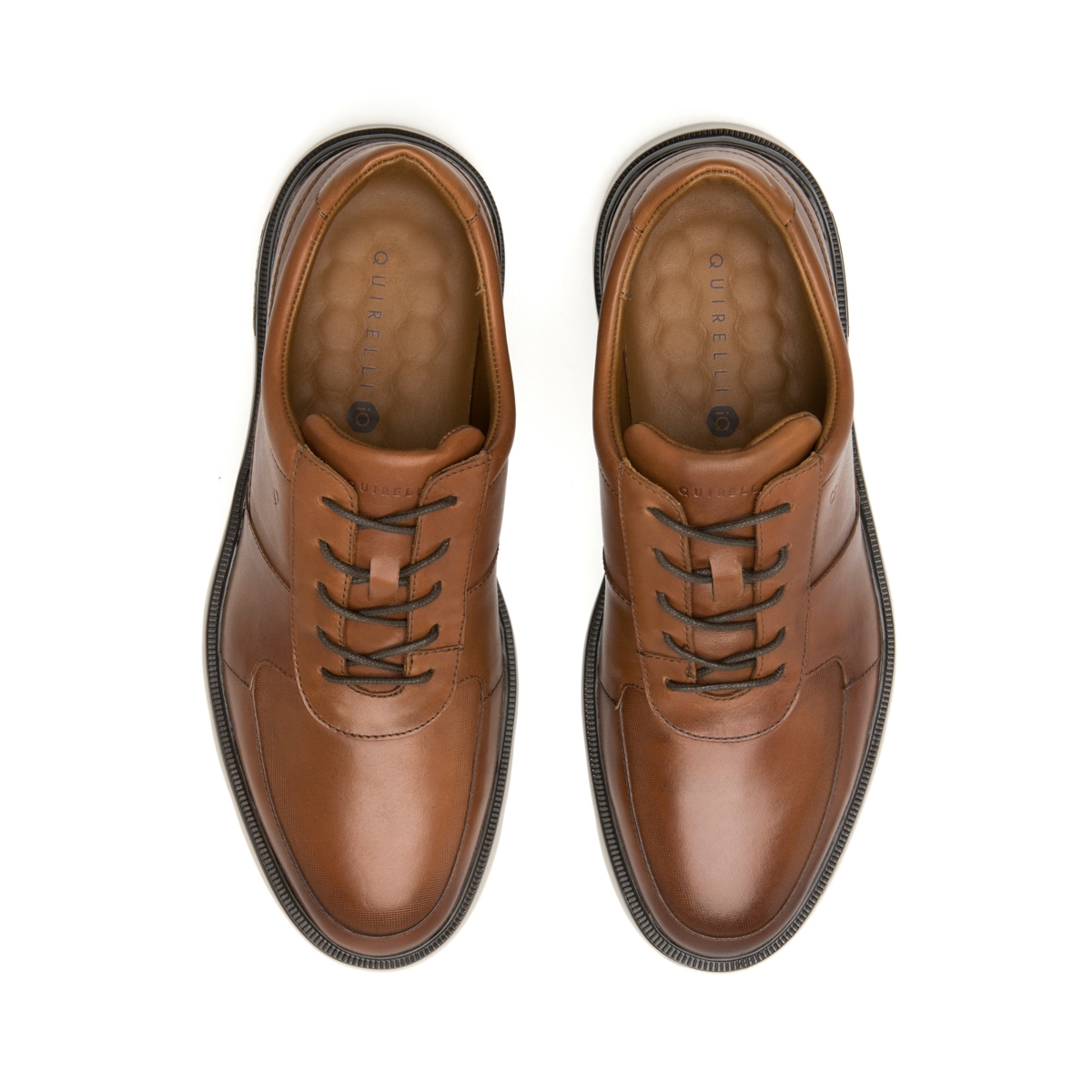 Oxford Casual Quirelli para Hombre con Suela Extra Ligera Estilo 703605 Tan