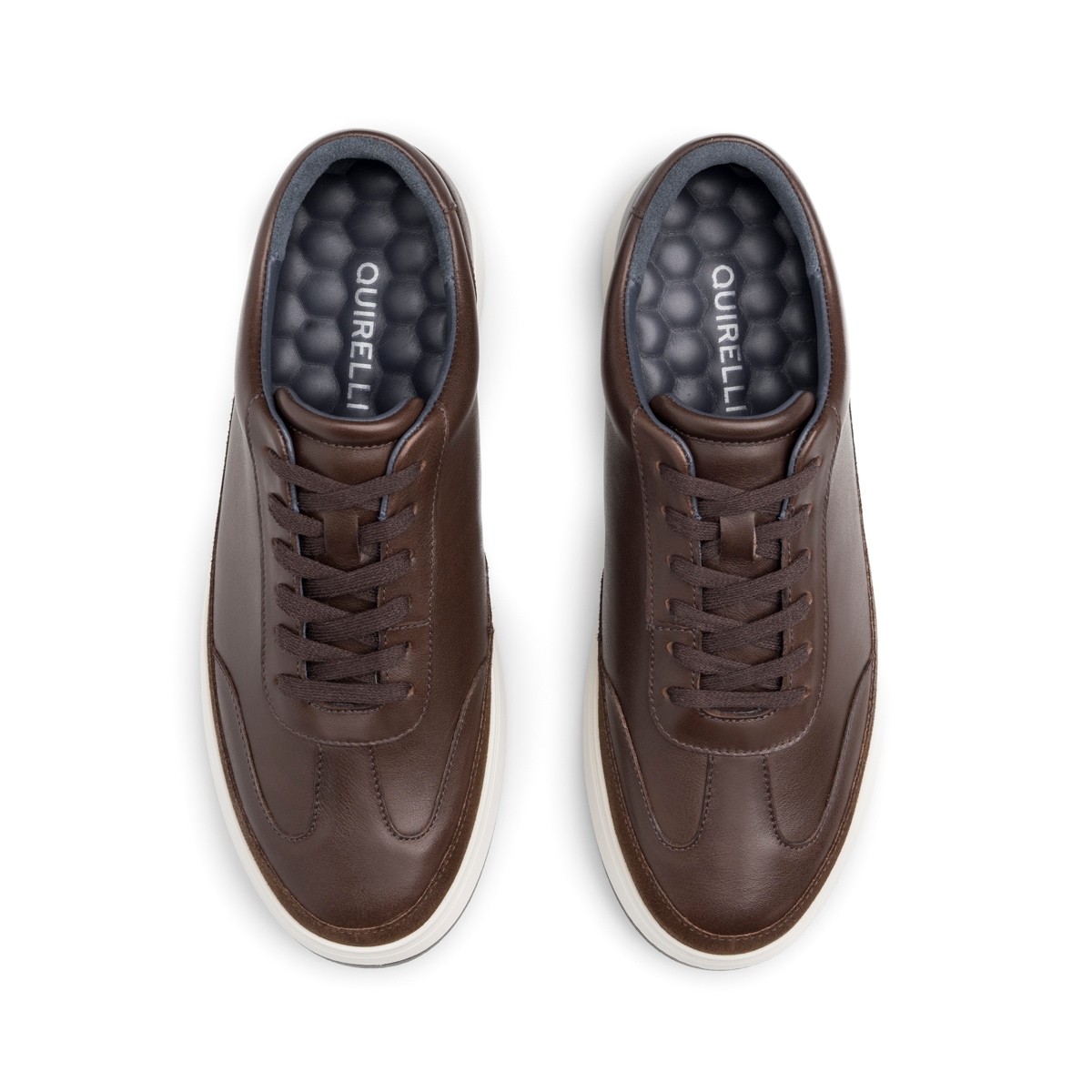 Sneaker Casual Quirelli para Hombre con Plantilla Hexafoam Estilo 706503 Chocolate