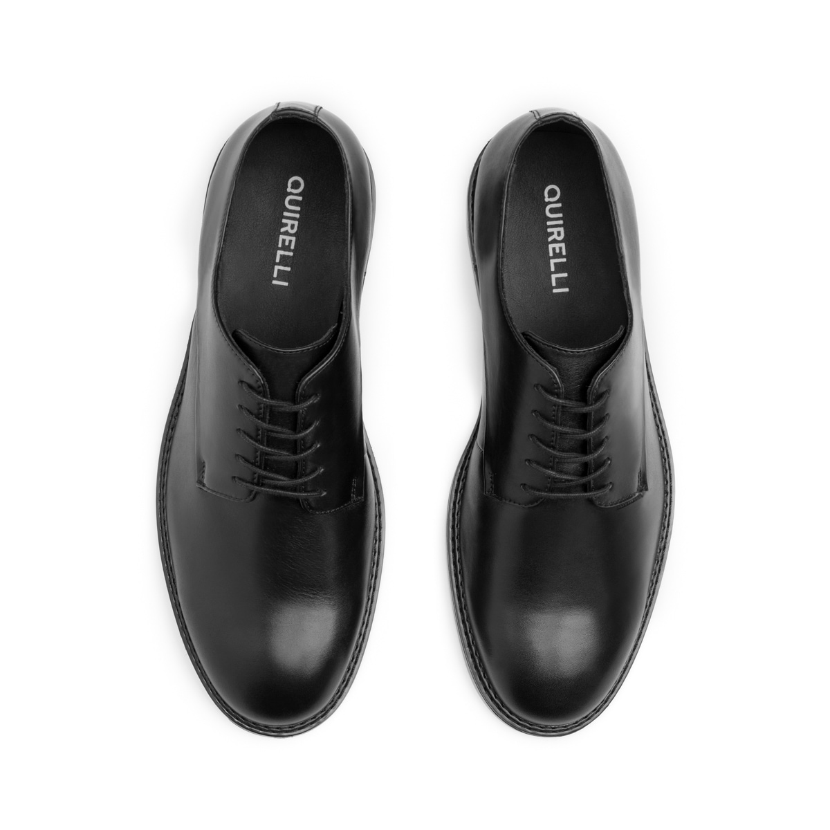 Derby Semivestir Quirelli para Hombre 100 % Piel Estilo 707201 Negro