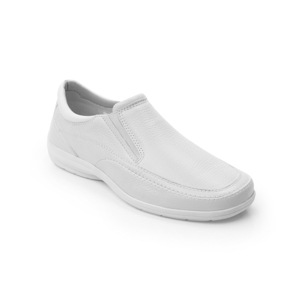 Zapato De Servicio Flexi para Hombre con Elástico Estilo 71602 White Zapato De Servicio Flexi para Hombre con Elástico Estilo 71602 White