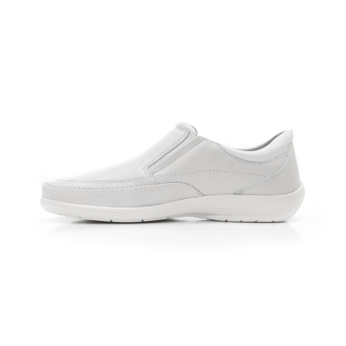 Zapato De Servicio Flexi para Hombre con Elástico Estilo 71602 White