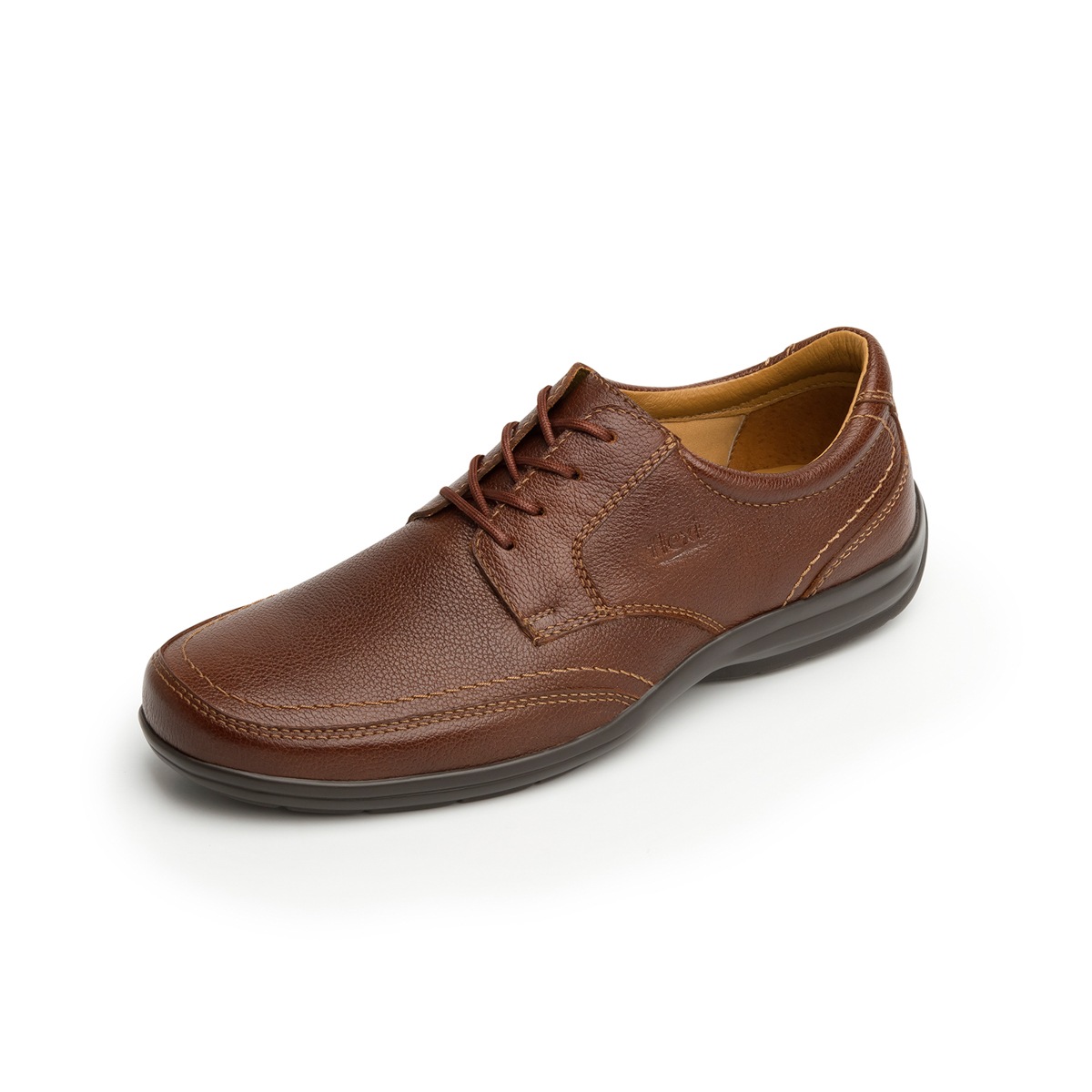 Zapato Casual Para Oficina Flexi De Agujetas Para Hombre - Estilo 71606 Cafe