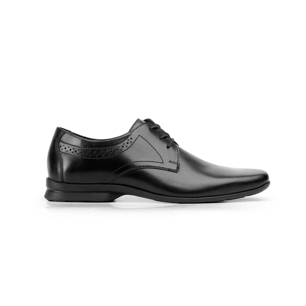 Zapato De Vestir Urbano Flexi Con Cápsula Anti Impacto Para Hombre - Estilo 79501 Negro