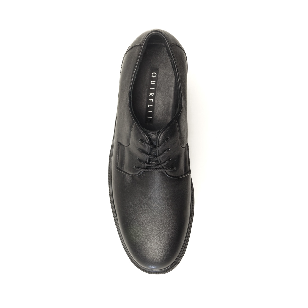 Zapato Casual Para Oficina Quirelli Con Corte Acojinado Para Hombre - Estilo 85101 Negro