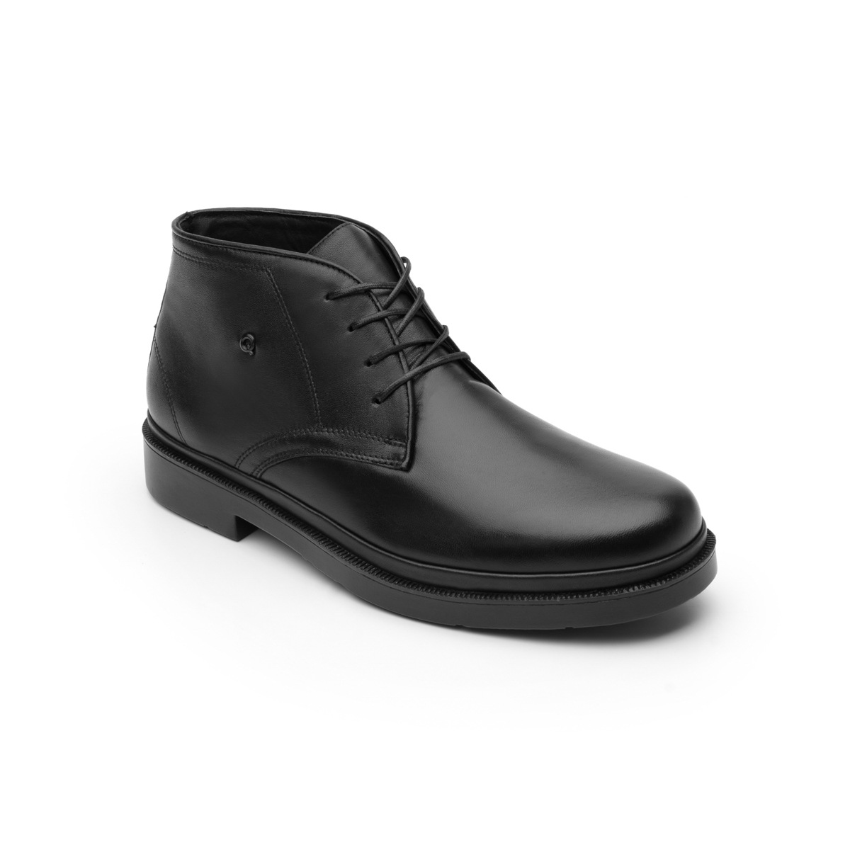 Botín Clásico Quirelli Con Forro De Borrego Para Hombre - Estilo 85106 Negro