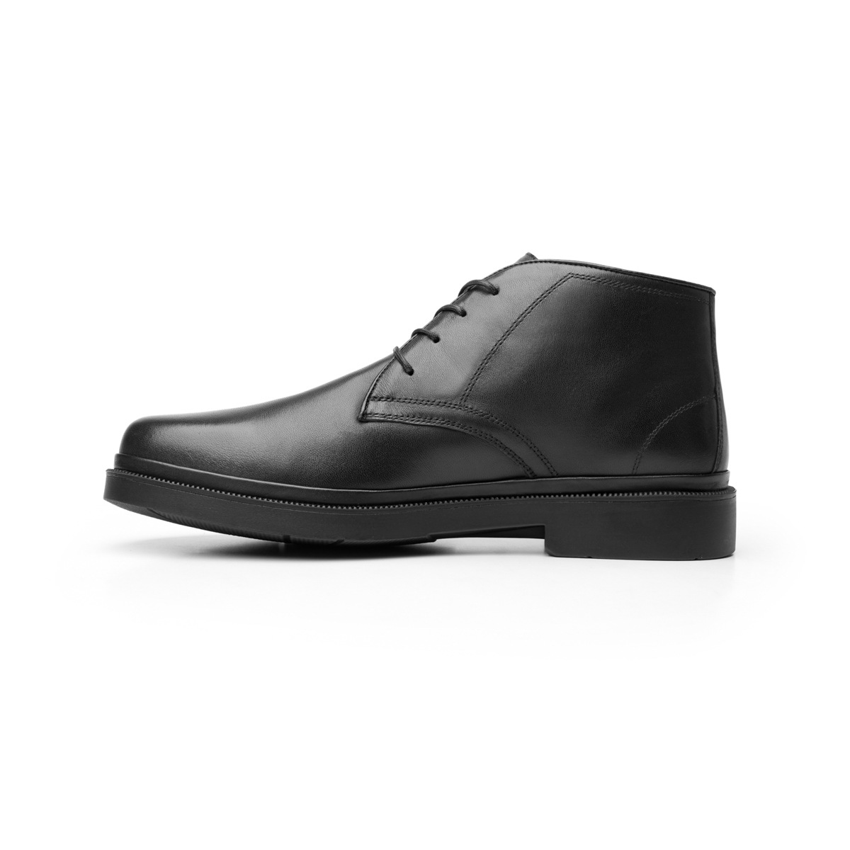 Botín Clásico Quirelli Con Forro De Borrego Para Hombre - Estilo 85106 Negro