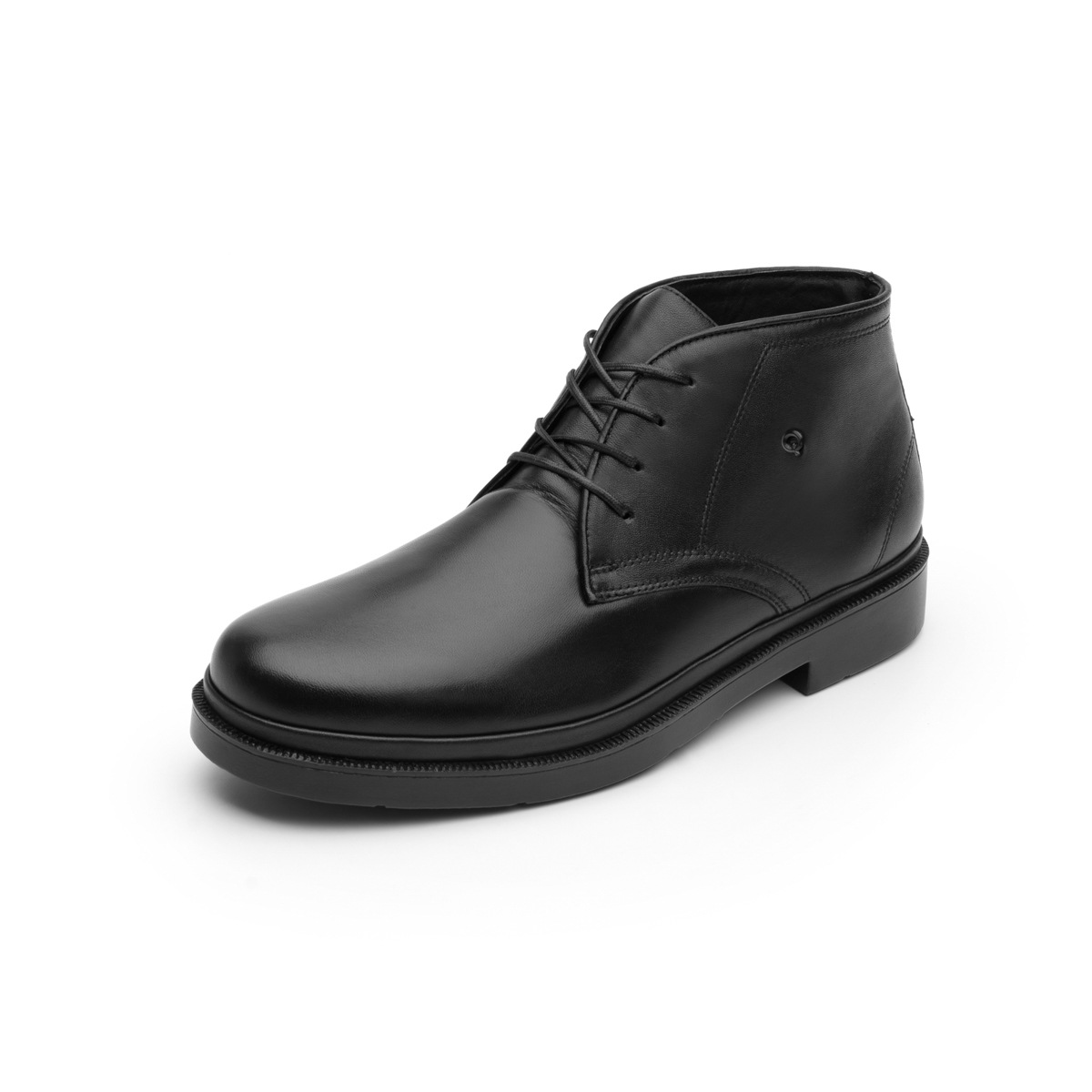 Botín Clásico Quirelli Con Forro De Borrego Para Hombre - Estilo 85106 Negro