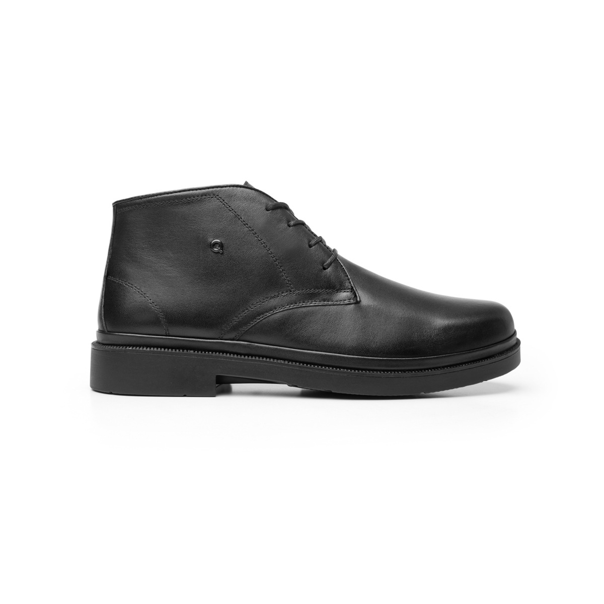 Botín Clásico Quirelli Con Forro De Borrego Para Hombre - Estilo 85106 Negro