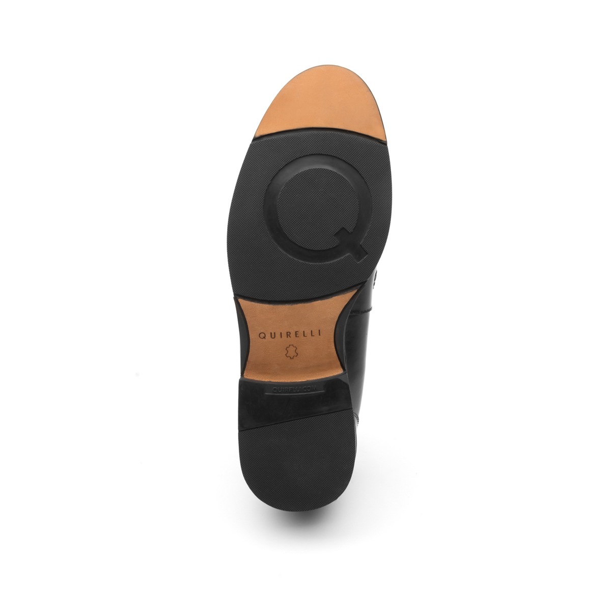 Mocasín Clásico De Vestir Quirelli Con Adorno De Bordo Clásico Para Hombre - Estilo 87903 Negro