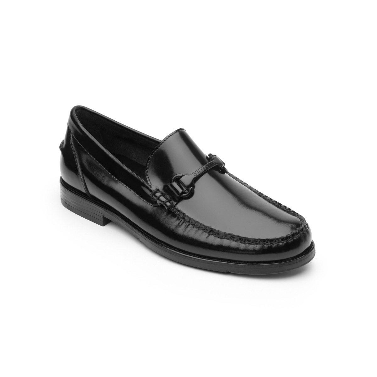 Mocasín Clásico De Vestir Quirelli Con Adorno De Bordo Clásico Para Hombre - Estilo 87903 Negro