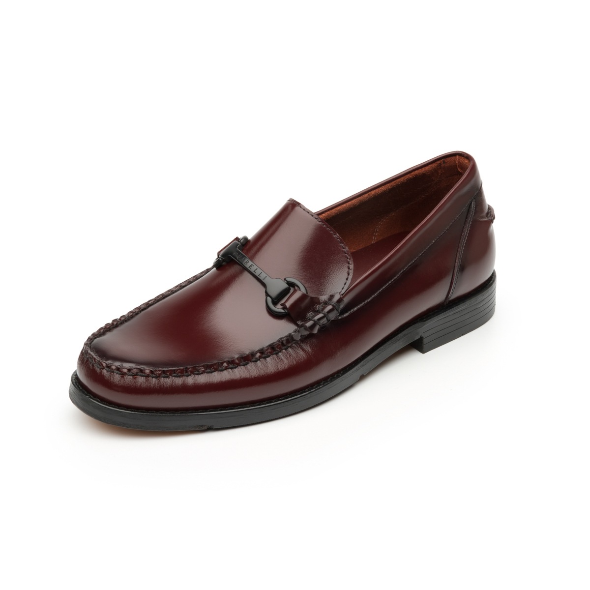 Mocasín Clásico De Vestir Quirelli Con Adorno De Bordo Clásico Para Hombre - Estilo 87903 Vino