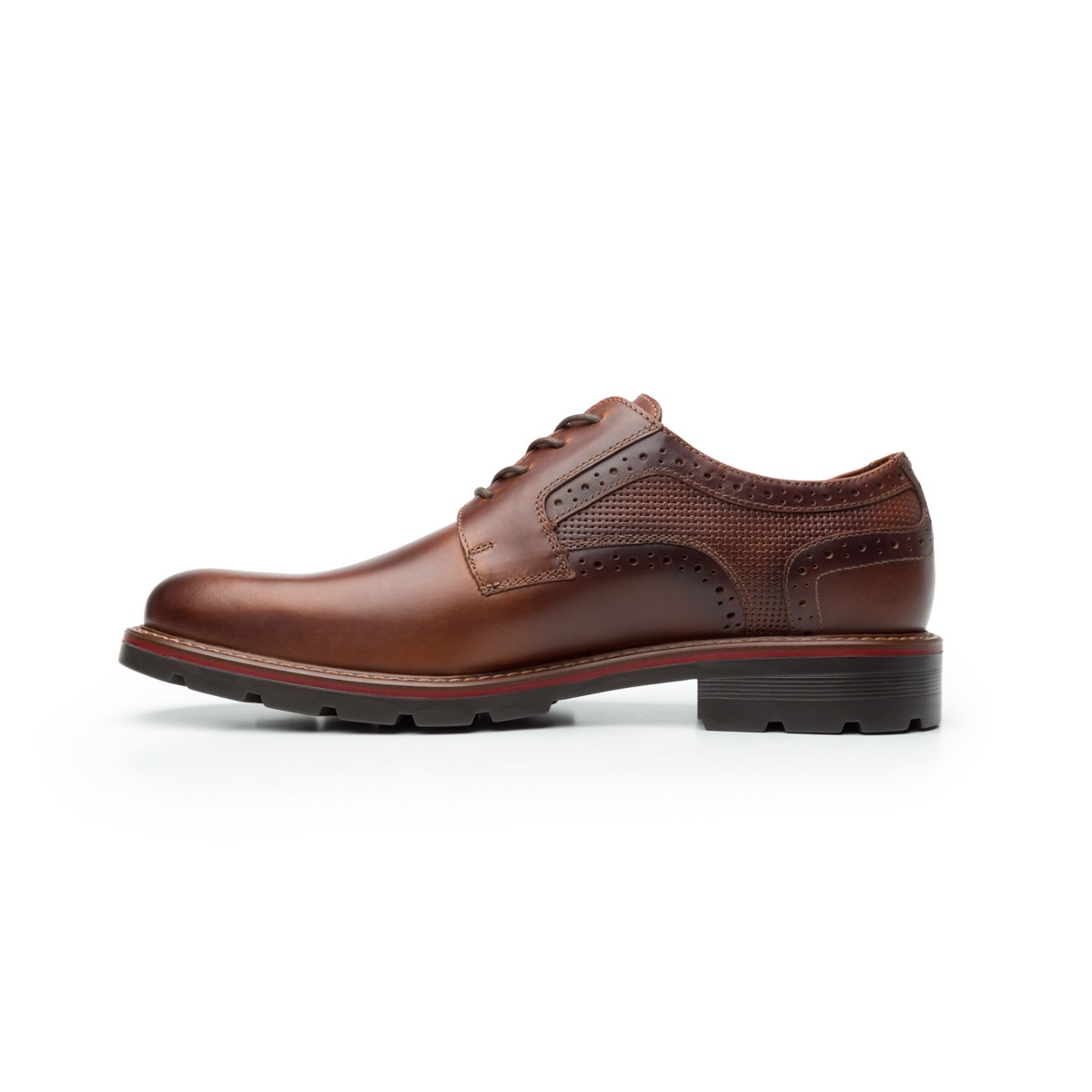 Zapato Derby Quirelli Con Detalle De Perforados Para Hombre - Estilo 88610 Tan