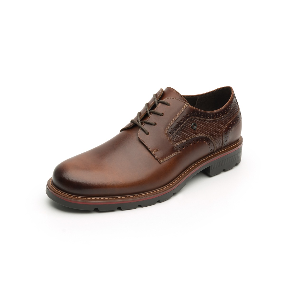 Zapato Derby Quirelli Con Detalle De Perforados Para Hombre - Estilo 88610 Tan
