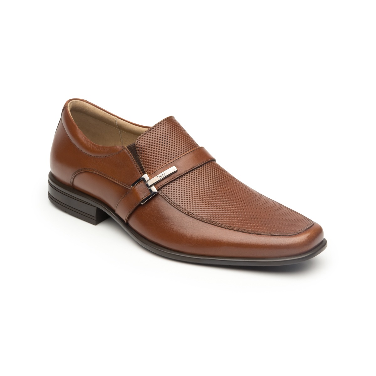 Mocasín De Vestir Para Oficina Flexi Con Puntera Afilada Para Hombre - Estilo 90704 Tan