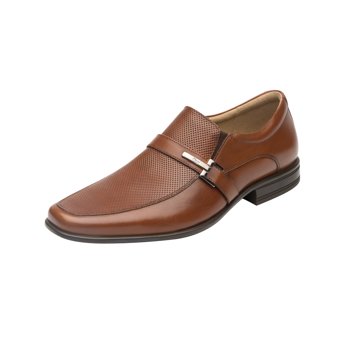 Mocasín De Vestir Para Oficina Flexi Con Puntera Afilada Para Hombre - Estilo 90704 Tan