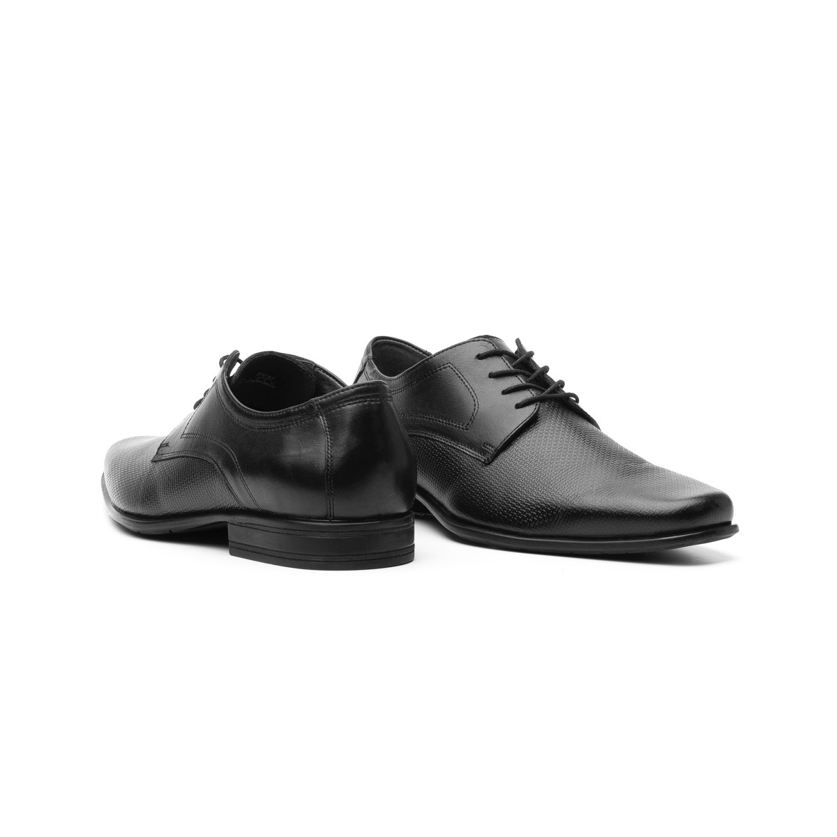 Zapato De Vestir Para Oficina Flexi Con Piel Grabada Para Hombre - Estilo 90708 Negro