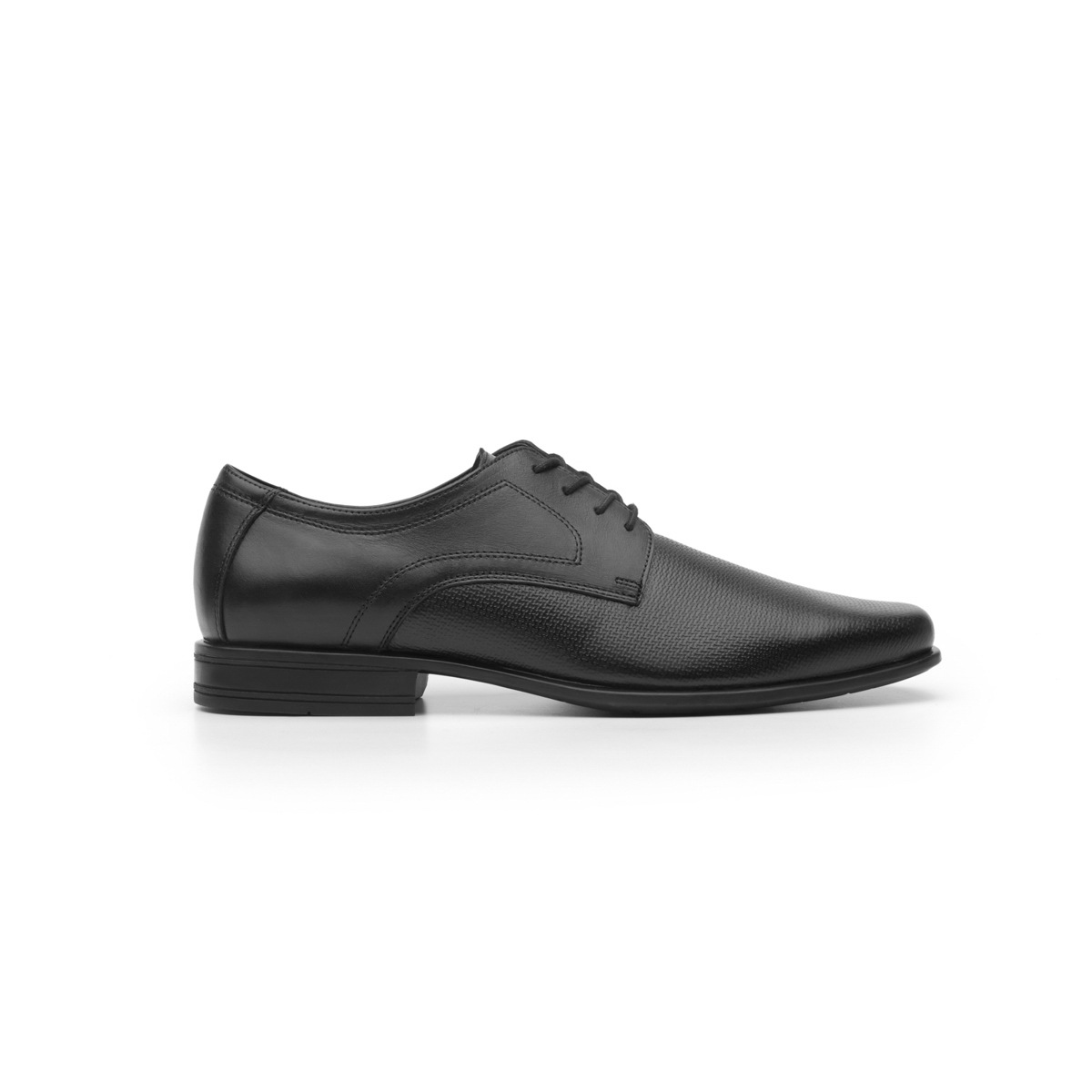 Zapato De Vestir Para Oficina Flexi Con Piel Grabada Para Hombre - Estilo 90708 Negro