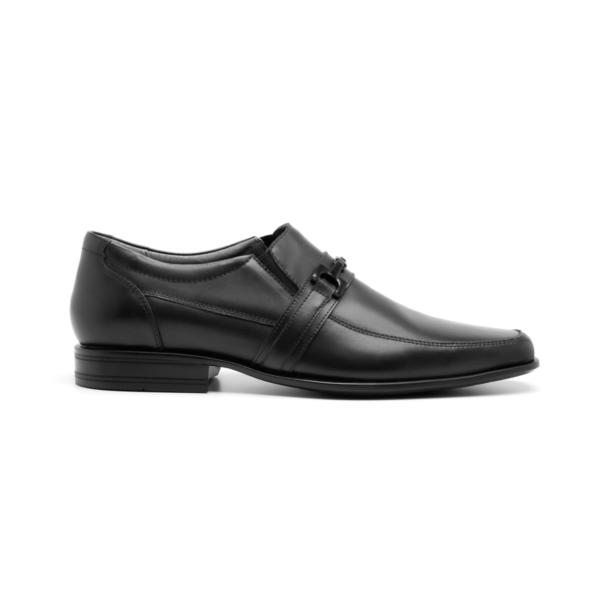 Zapato Mocasín Flexi para Hombre con Hebilla Frontal Estilo 90711 Negro