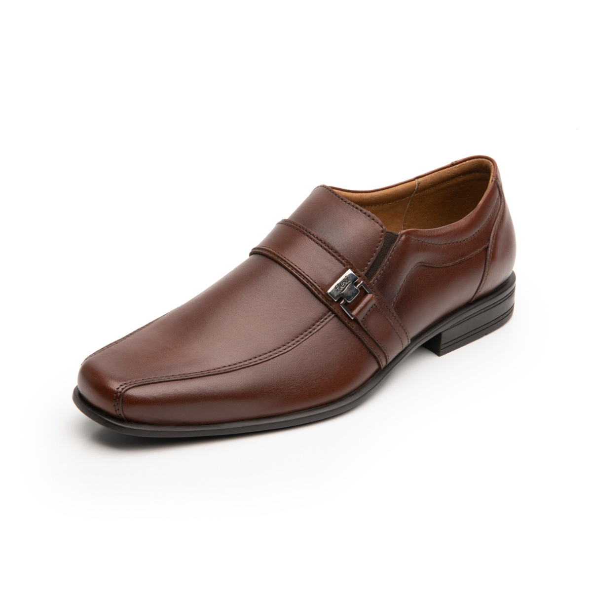 Zapato Mocasín Flexi para Hombre con Hebilla Frontal Estilo 90712 Tan