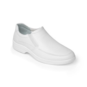 Mocasín De Servicio/Clínico Flexi Con Elásticos Laterales Para Hombre - Estilo 91608 Blanco Mocasín De Servicio/Clínico Flexi Con Elásticos Laterales Para Hombre - Estilo 91608 Blanco