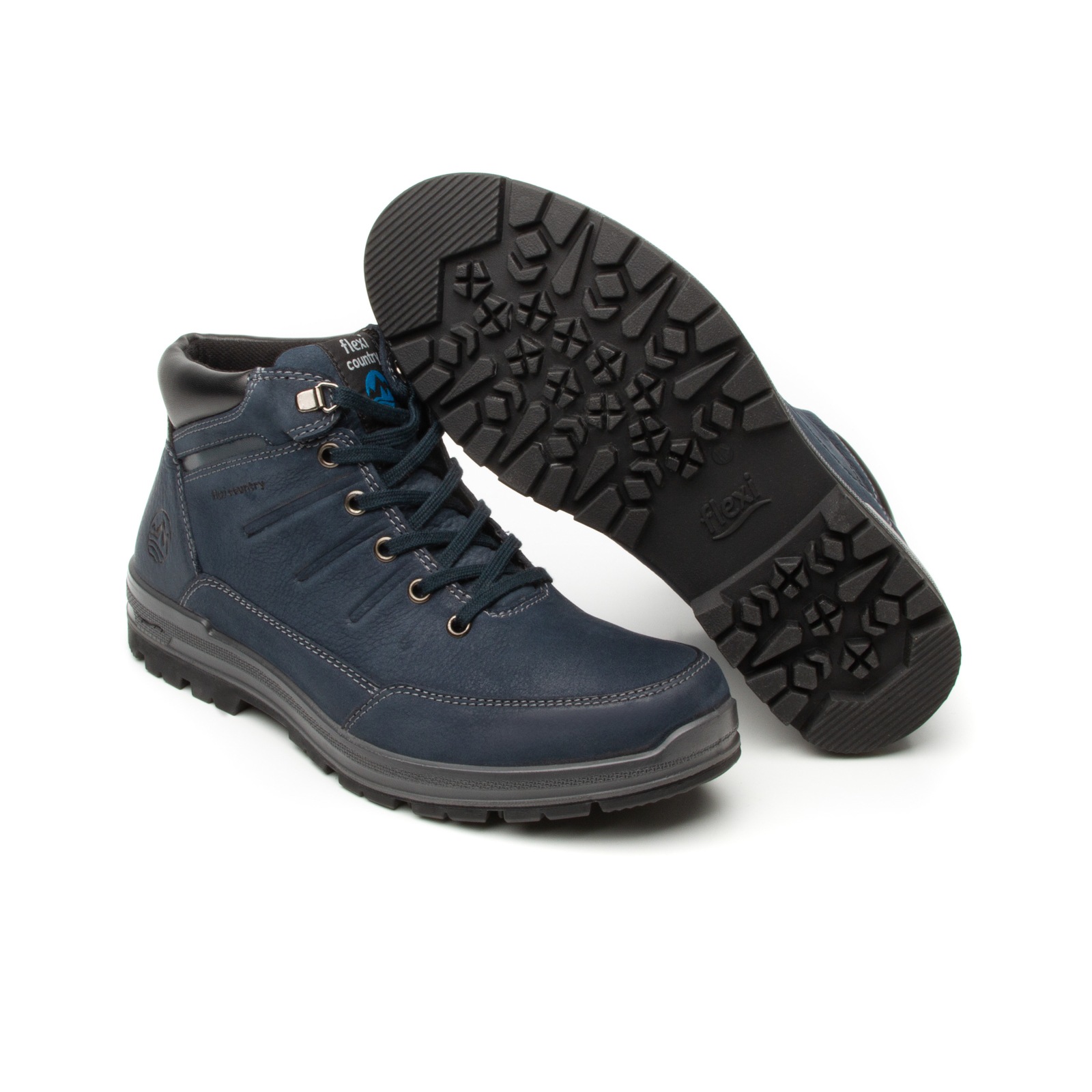 Botín Outdoor Flexi Country para Hombre con Sistema De Mejor Agarre Estilo 92110 Azul