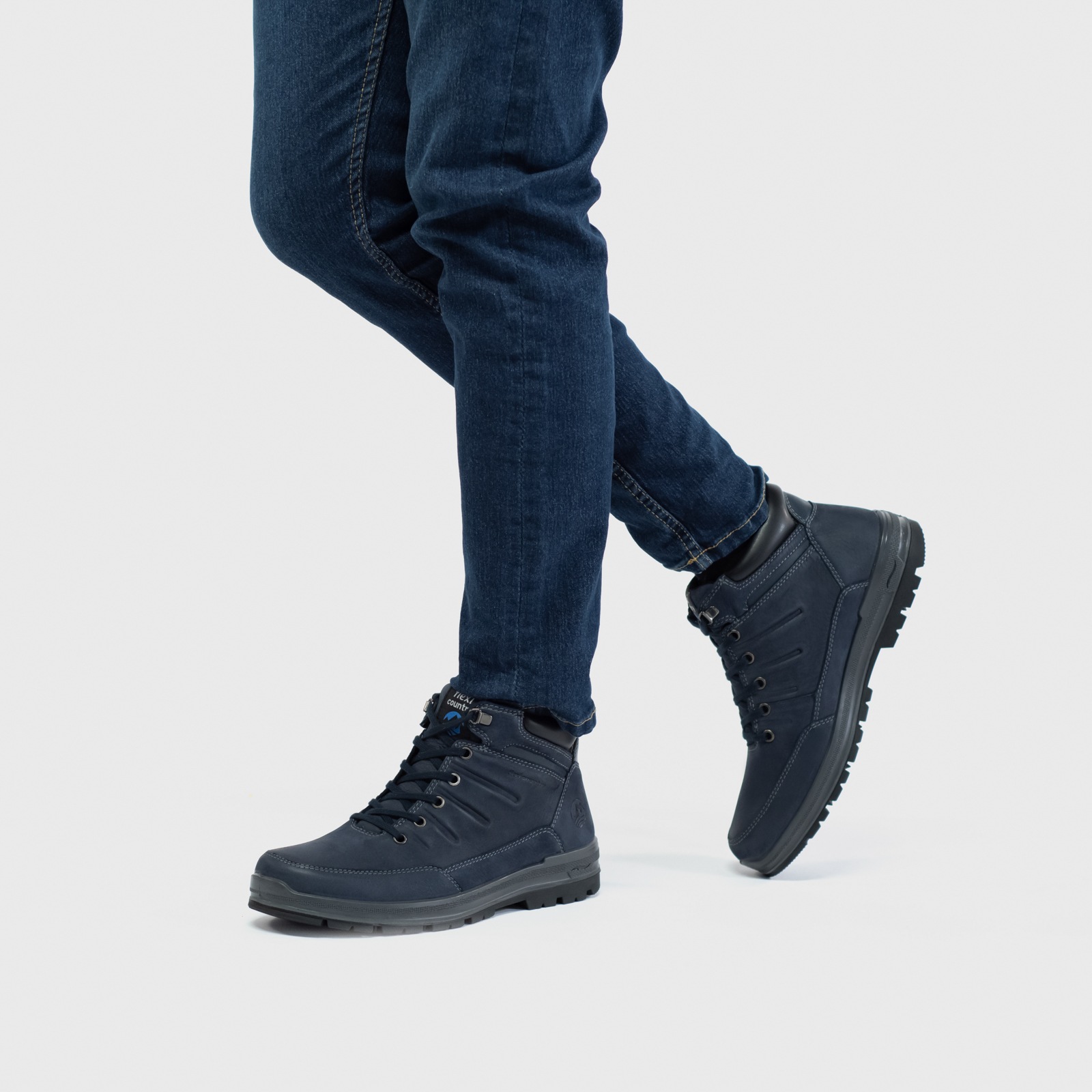 Botín Outdoor Flexi Country para Hombre con Sistema De Mejor Agarre Estilo 92110 Azul