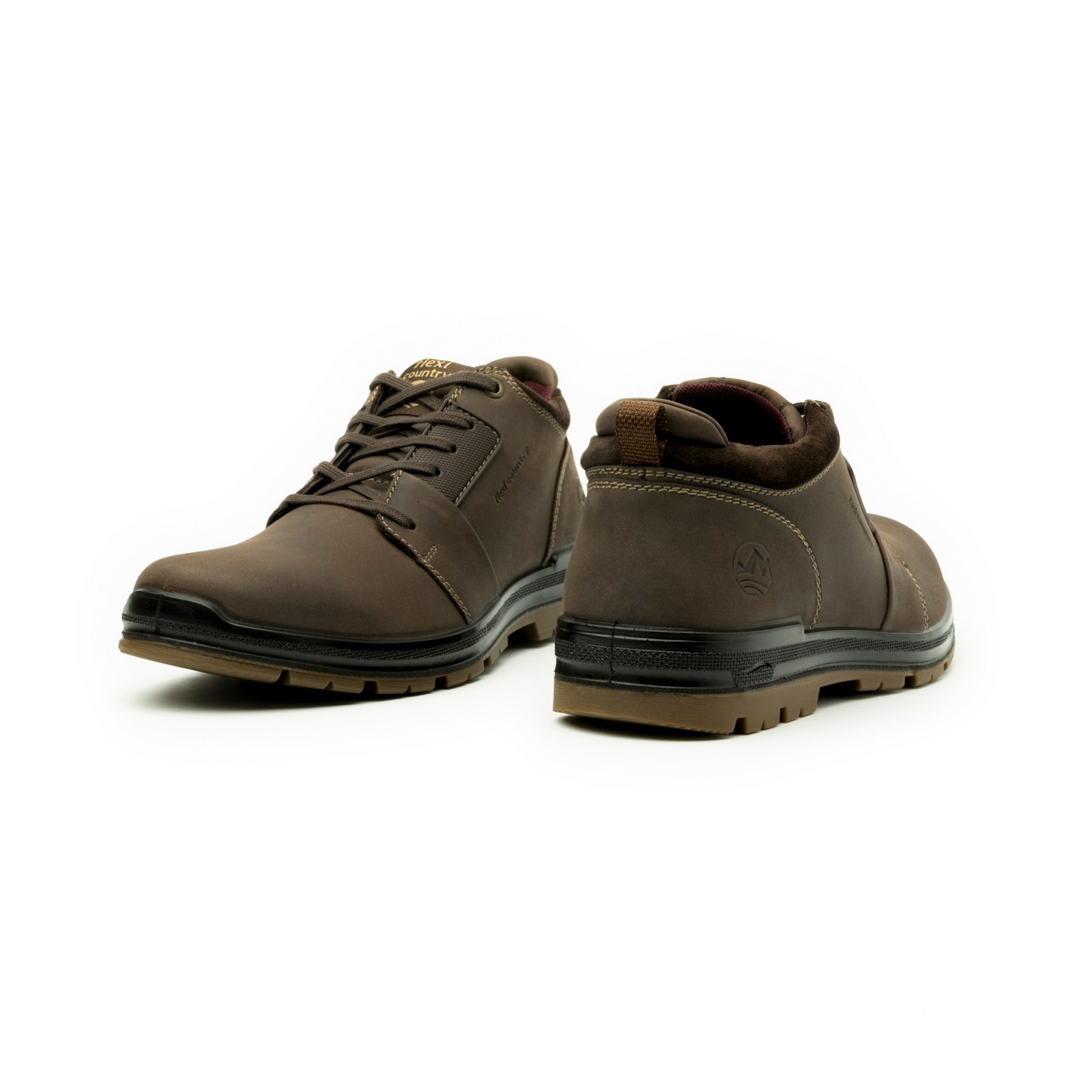 Derby Outdoor Apiezado Flexi Country para Hombre con Sistema De Mejor Agarre Estilo 92111 Chocolate