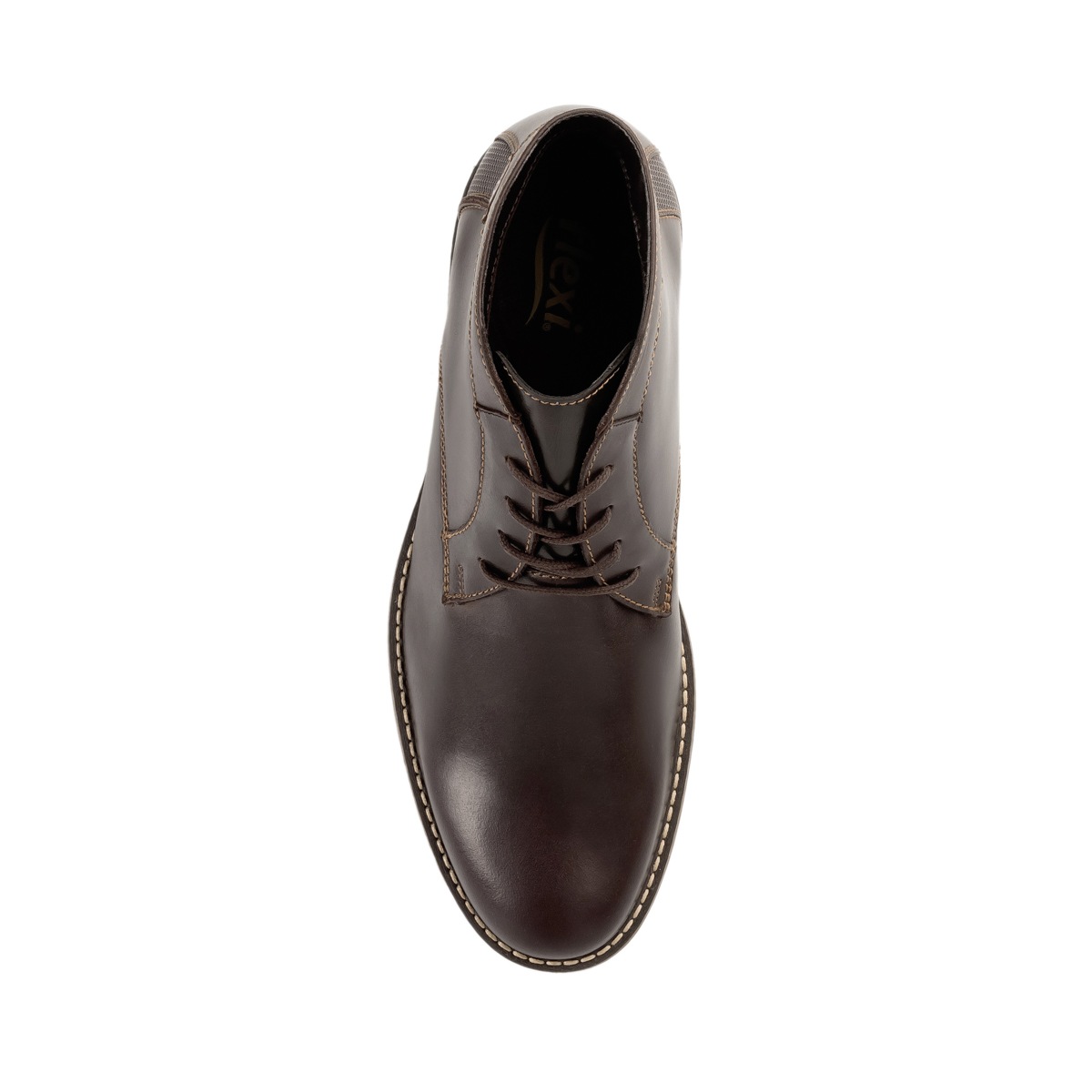 Botín Casual Flexi Con Suela Tricolor Para Hombre - Estilo 92404 Chocolate