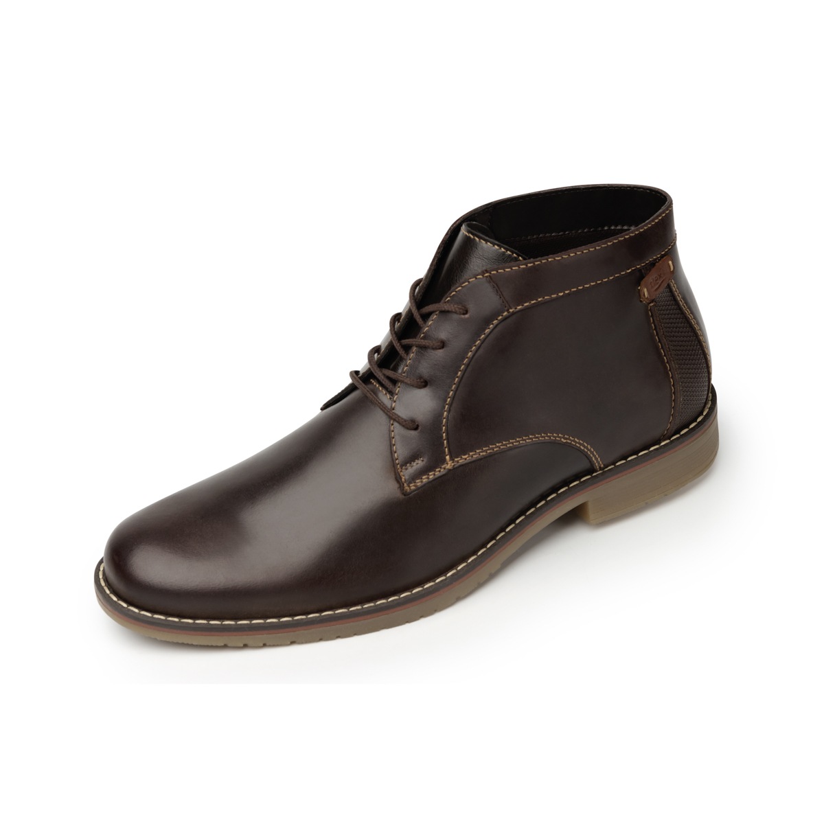 Botín Casual Flexi Con Suela Tricolor Para Hombre - Estilo 92404 Chocolate