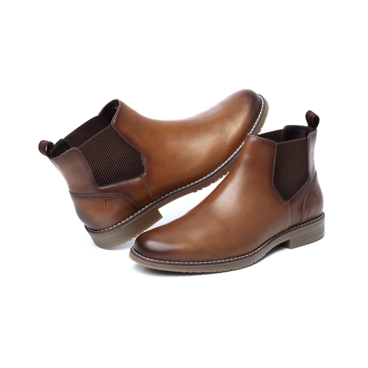 Botín Casual Flexi De Tipo Chelsea Para Hombre - Estilo 92409 Tan