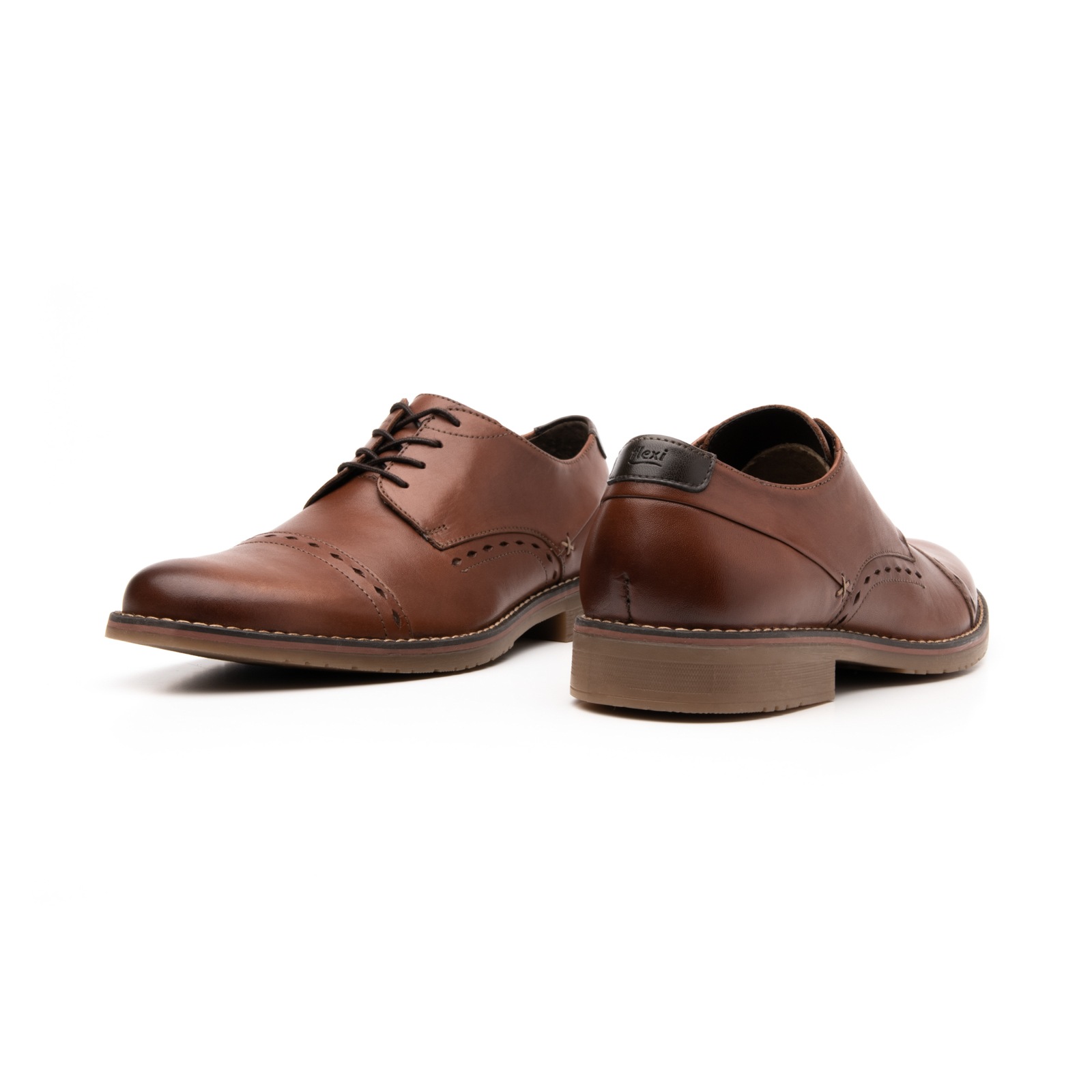 Zapato Casual Urbano Flexi Con Puntera Bostoniana Para Hombre - Estilo 92410 Tan
