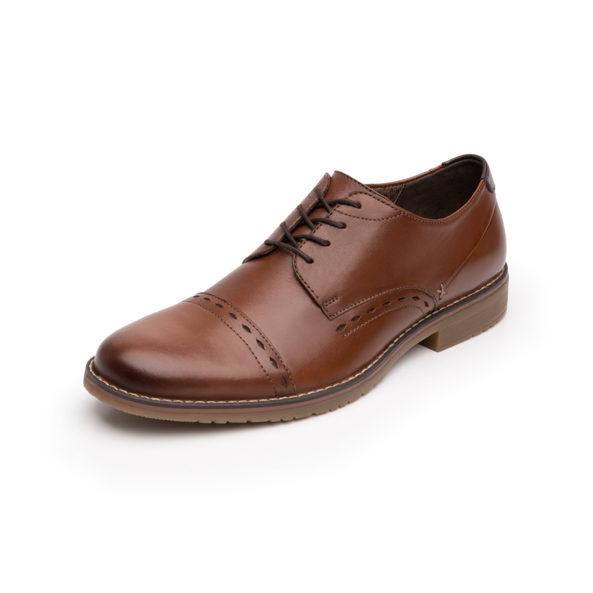 Zapato Casual Urbano Flexi Con Puntera Bostoniana Para Hombre - Estilo 92410 Tan