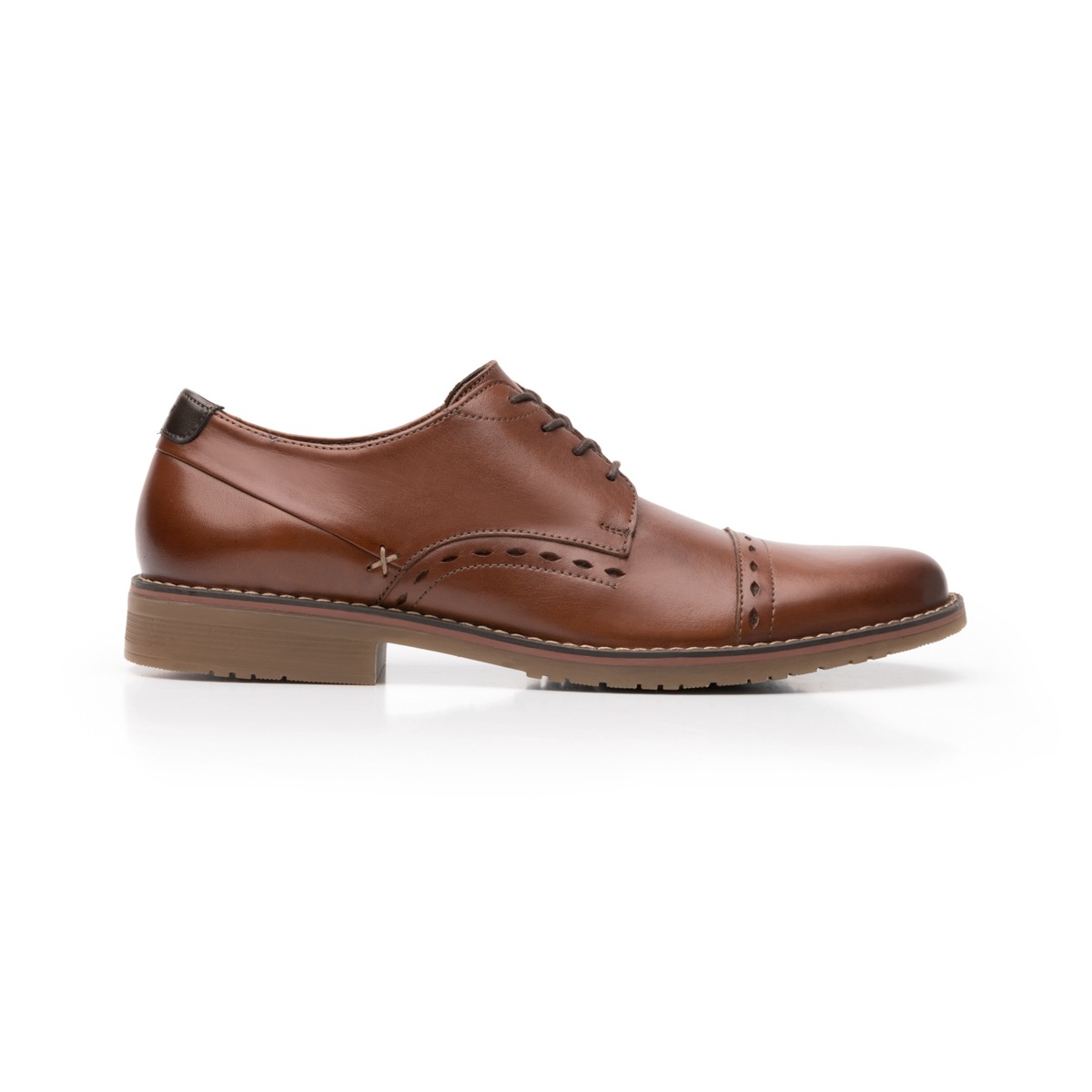 Zapato Casual Urbano Flexi Con Puntera Bostoniana Para Hombre - Estilo 92410 Tan