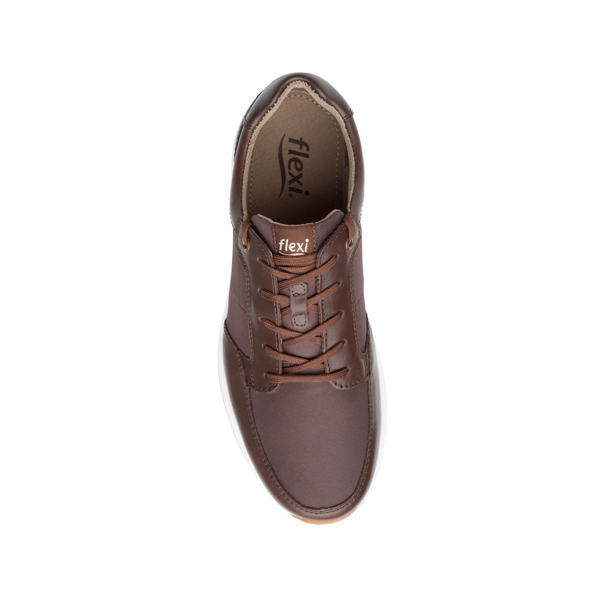 Sneaker Urbano Flexi De Textil Para Hombre - Estilo 93307 Chocolate