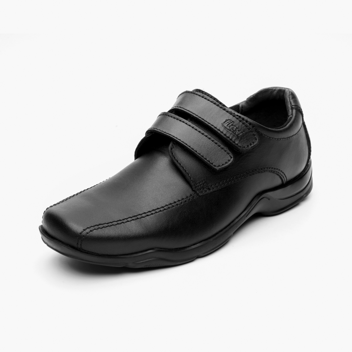 Zapato Casual Escolar Flexi Con Doble Velcro Para Niño - Estilo 93512 Negro