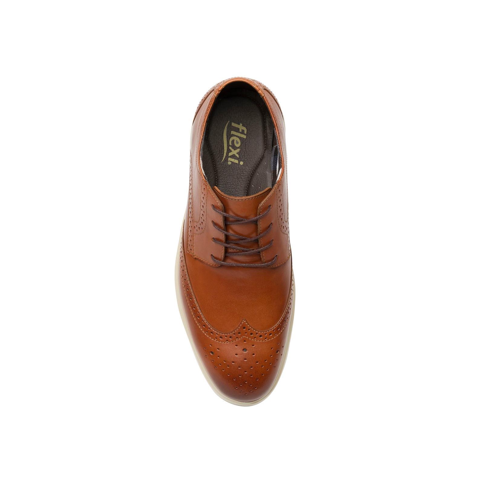 Zapato Casual Flexi Con Suela Extra Ligera Para Hombre - Estilo 95605 Tan