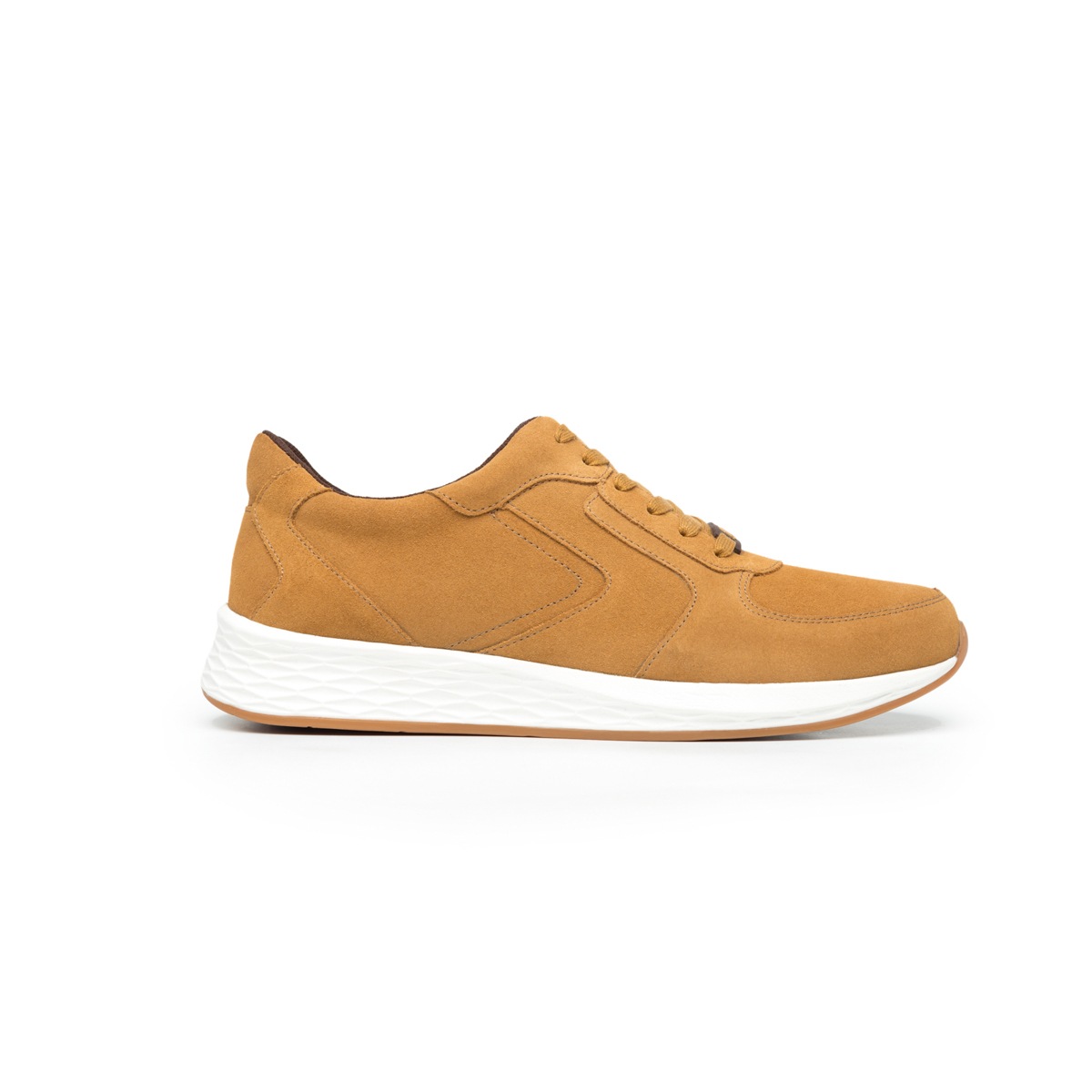 Sneaker Universitario Flexi De Gamuza Para Hombre - Estilo 97406 Mostaza
