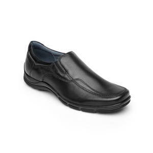 Mocasín Para Oficina Flexi Con Piel Graneada Para Hombre - Estilo 97906 Negro Mocasín Para Oficina Flexi Con Piel Graneada Para Hombre - Estilo 97906 Negro